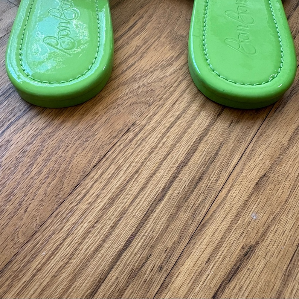 Tory Burch x BonBon Women's Miller Sandals Pineapple Blueberry Green Blue 10 - Picture 7 of 11